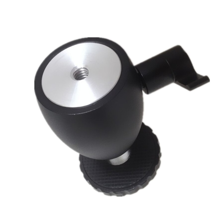 Schwerlast-mini-kugelkopf mit 360 °-winkel für kamerastative und 1/4 "-stativ-lichtstativ-drehköpfe