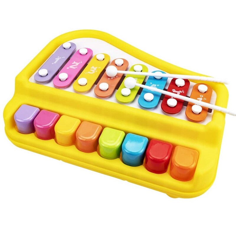Jouet de Piano bébé 2 en 1 Xylophone Instrument de musique jouets d'apprentissage éducatif précoce pour les tout-petits: Default Title
