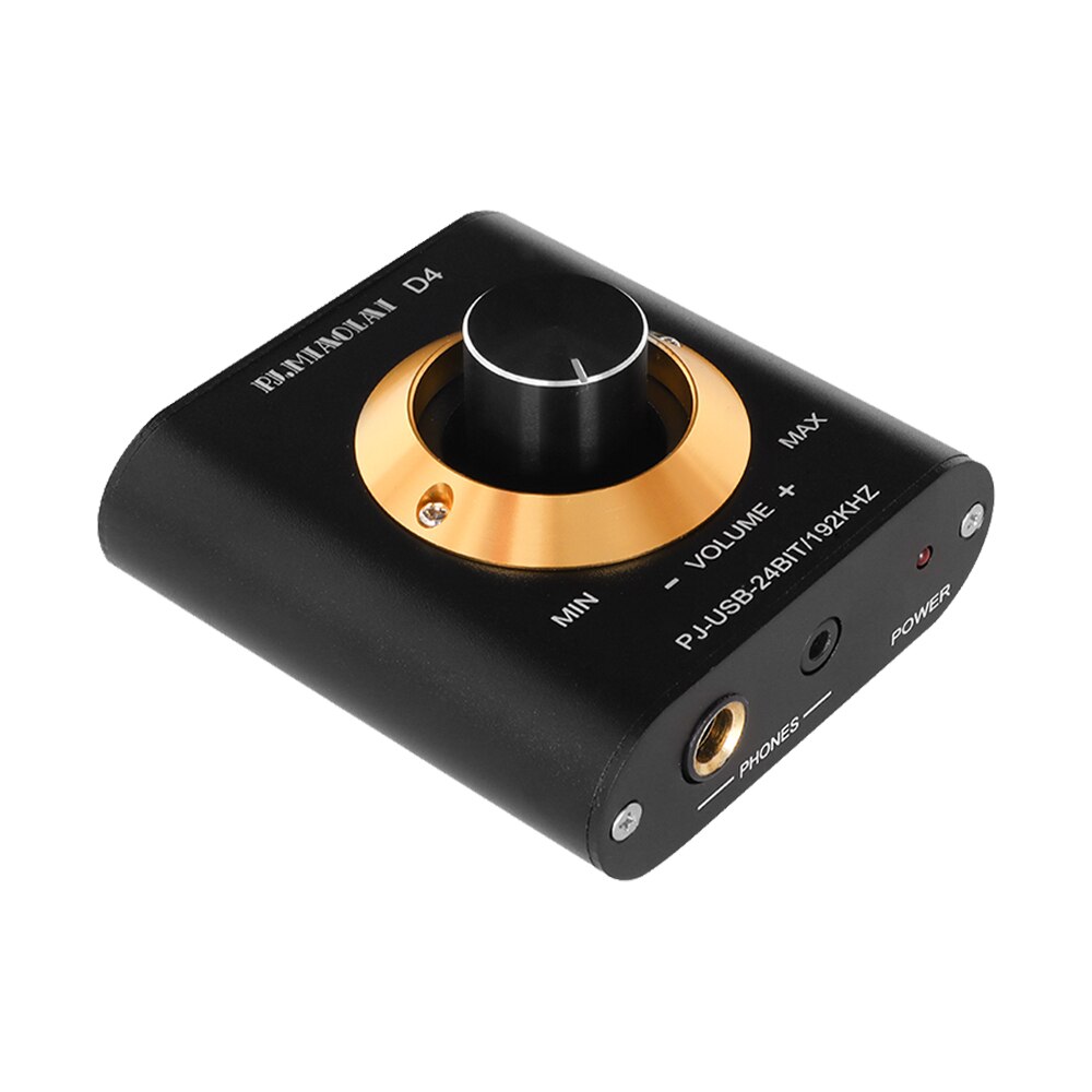 Pj.miaolai mini hifi lyd usb dekoder dac  cm6642 hodetelefonforsterker eksternt lydkort 24 bit /192 khz usb inngang rca utgangs forsterker
