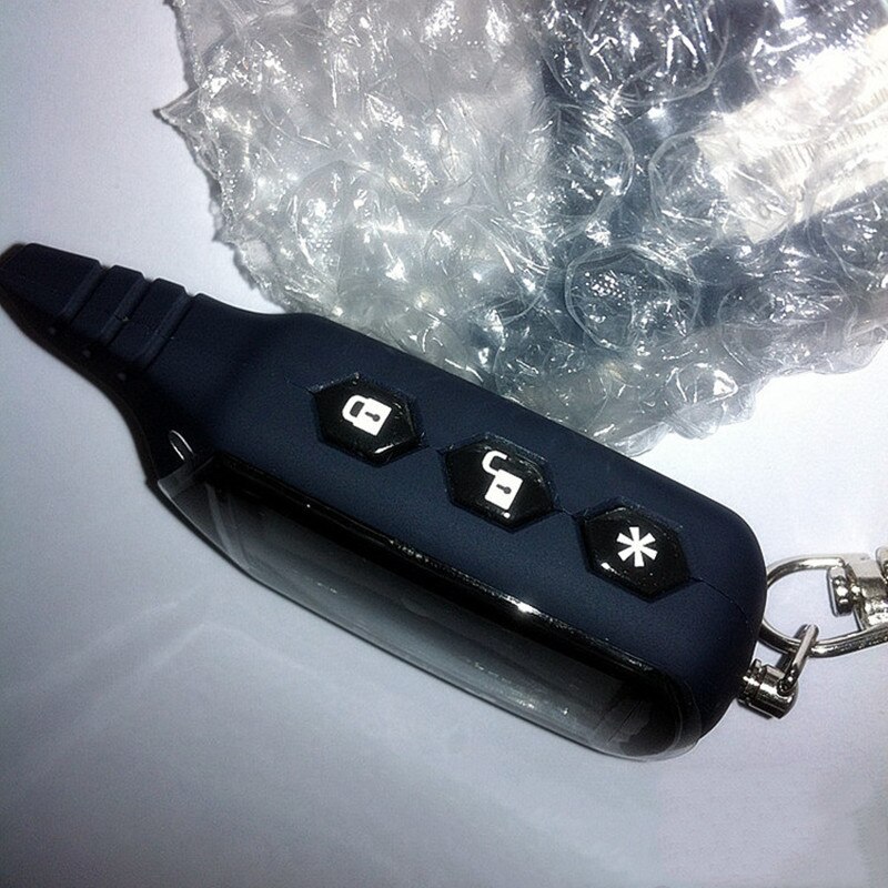 A9 2-way LCD Remote Control KeyChain + A9 Silicone Case For Two Way Car Alarm System Twage Starline A9 Key chain Fob