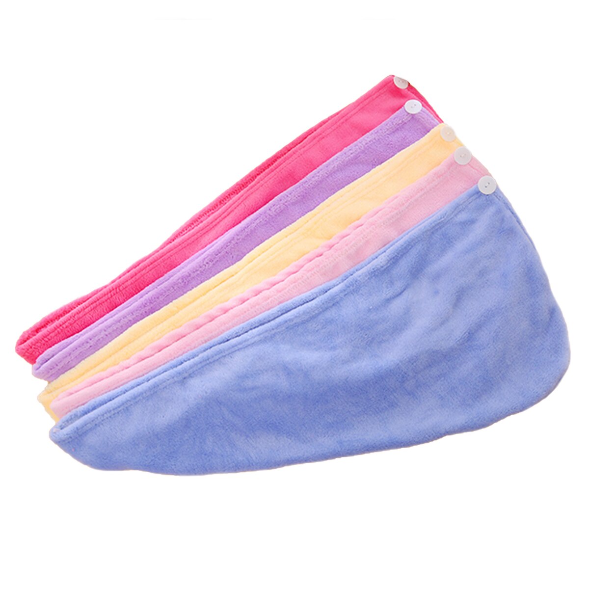 Korallfleece hår torr handduk superabsorberande turban handduk turban för kvinnor hår bad inlindad mössa