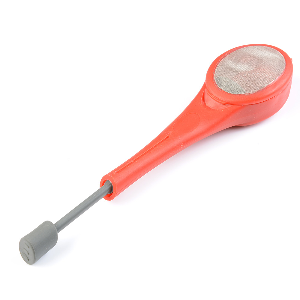 Tea Infuser Built-in plunger Reusable Food Grade Silicone Tea&amp;Coffee Strainer Measure Heath Intense Flavor Kitchen Tools