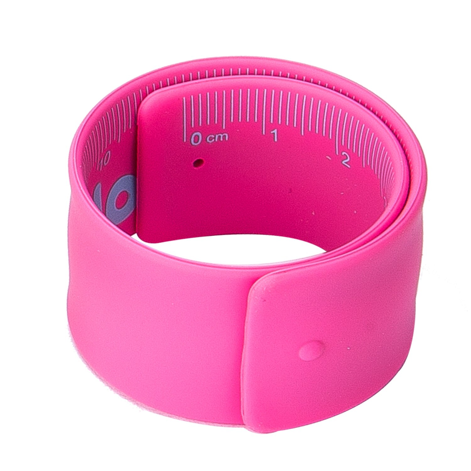 DELI-Regla de portátil 6206, Color aleatorio, 2 unidades/lote, colores fluorescentes, pulsera de silicona Slap, Escala de reglas escolares