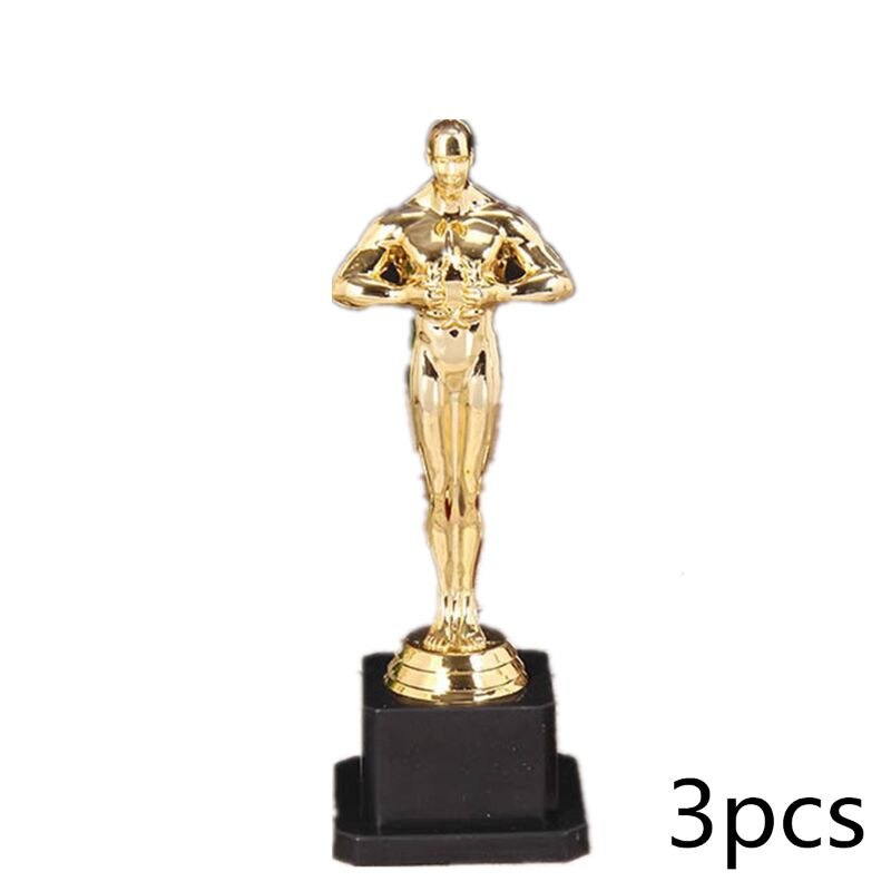 3Pcs. Plastic Gold Cup Trofee, Kids Sport Medaille. Winnaar Medaille. Educatief Props 63HE