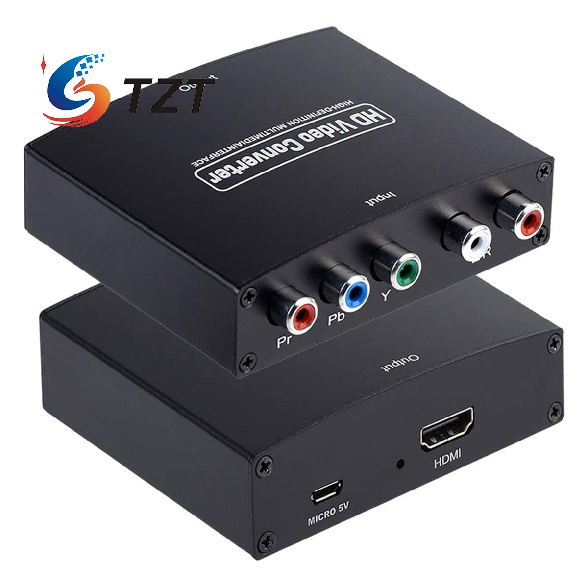Tzt NK-P60 Hd Video Converter Ypbpr Naar Hdmi-Compatibel Converter Component Naar Hdmi-Compatibel Adapter Ondersteunt 4K video