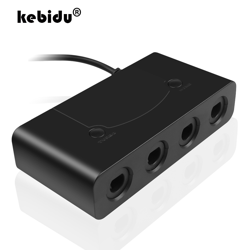 Kebidu 3 In 1 4 Port Usb Adapter Converter Voor Pc Switch Converter Voor Pc Game Accessoire Voor Gamecube Controllers