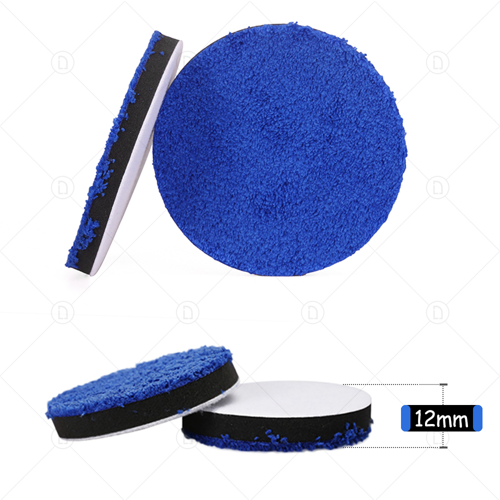 3/4/5/6/7 Zoll Entfernen Wachs Puffer Pads Mikrofaser Polieren Pad Austauschbare Polieren Pads Für DA/RO Polierer Auto Waschen Sauber