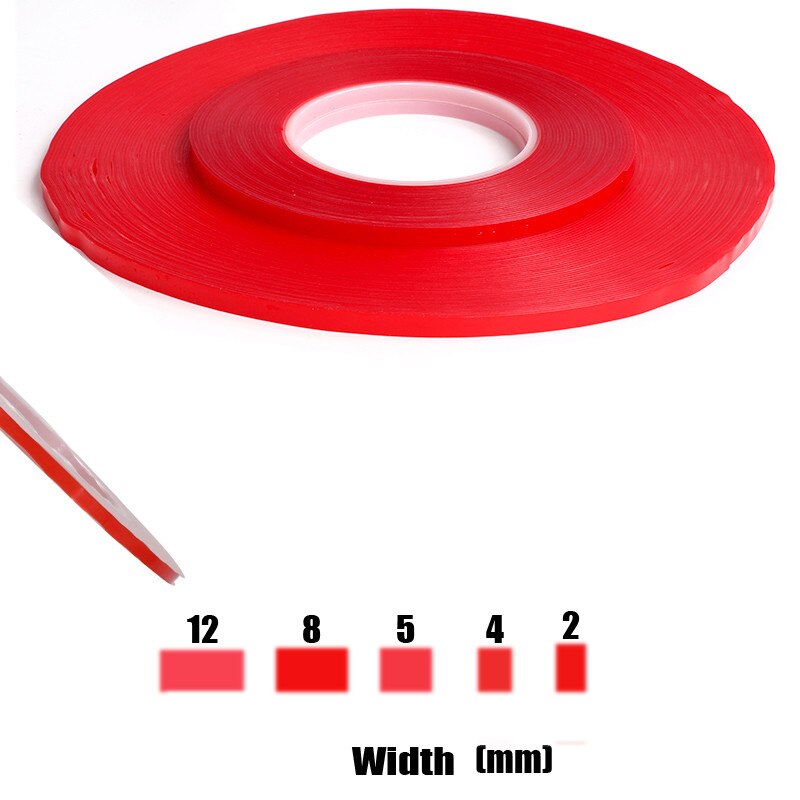 Acrylic Adhesive Clear Double Sided Tape 50 meters length 3mm Width Tapes Wedding Wall Decoration Sticker