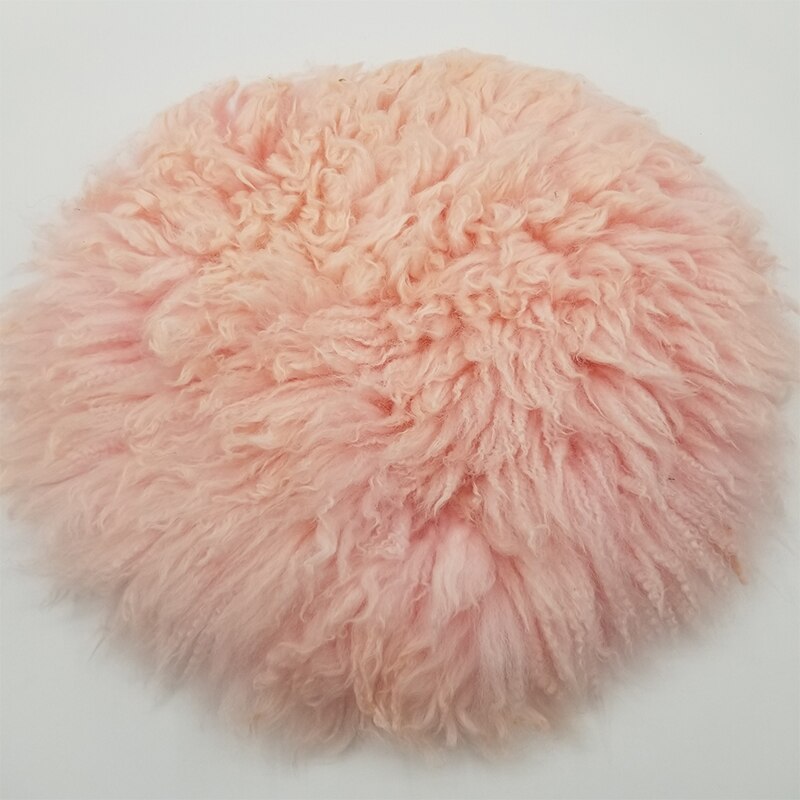 100%  ullmatter babyfotografering teppe nyfødt vikle bakgrunn flokati rekvisitter for nyfødte fotoseanse fotografi tilbehør: Rosa