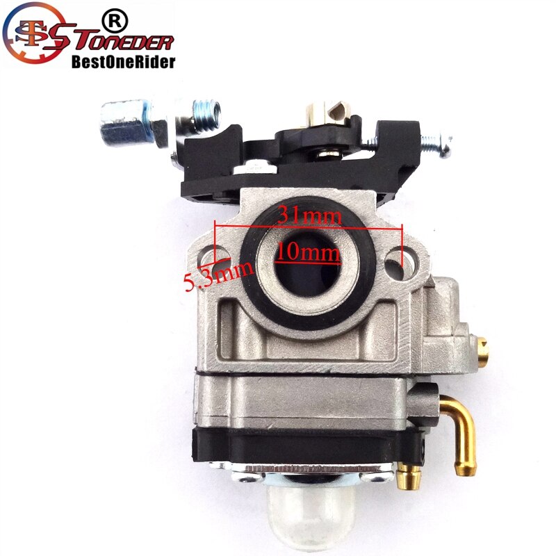 STONEDER-carburador Minimoto para Scooter de 2 tiempos, motor chino de bolsillo para ATV para niños, 47cc, 49cc, Kragen Zooma, Bladez
