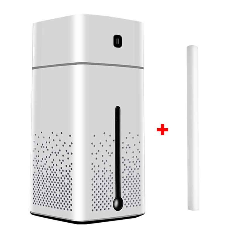 Air Humidifiers Atomizer Ultrasonic Aromatherapy Diffusers Large Capacity Quiet LED Light Night USB Humidifier for Home Office: White