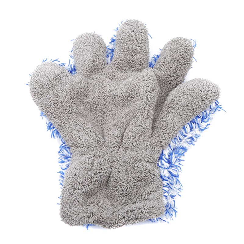 Coral Velvet Knitted Gloves Super Soft Microfiber Car Detailing Dust Removal Gloves Gloves Car Wash Cleaning Gloves
