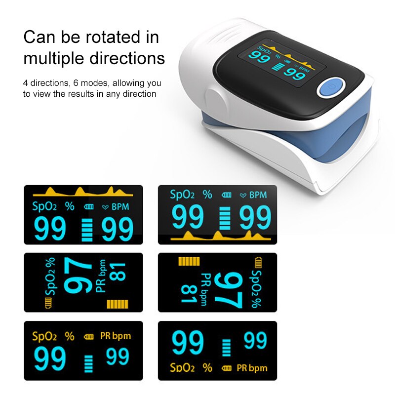 Finger Pulsoximeter Tragbare Oximetro De Pulso Fingertip Pulsoximeter Herz Rate Monitor Blut Sauerstoff Gesundheit Pflege Ausrüstung Meter