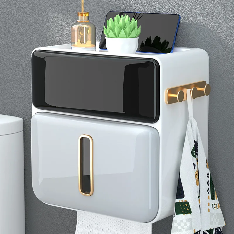 Papier Handtuch Toilettenpapier Halfter Wasserdichte Gewebe Kasten Zauberstab Halterung Lagerung Regal Gestell Papier Lagerung Kasten Schlecht Zubehör