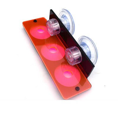 Fluorescence Coral Frag Rack SPS Acrylic Marine Aquarium Reef With Plugs LPS bracket Mount Tool for being placed: Red 3 holes