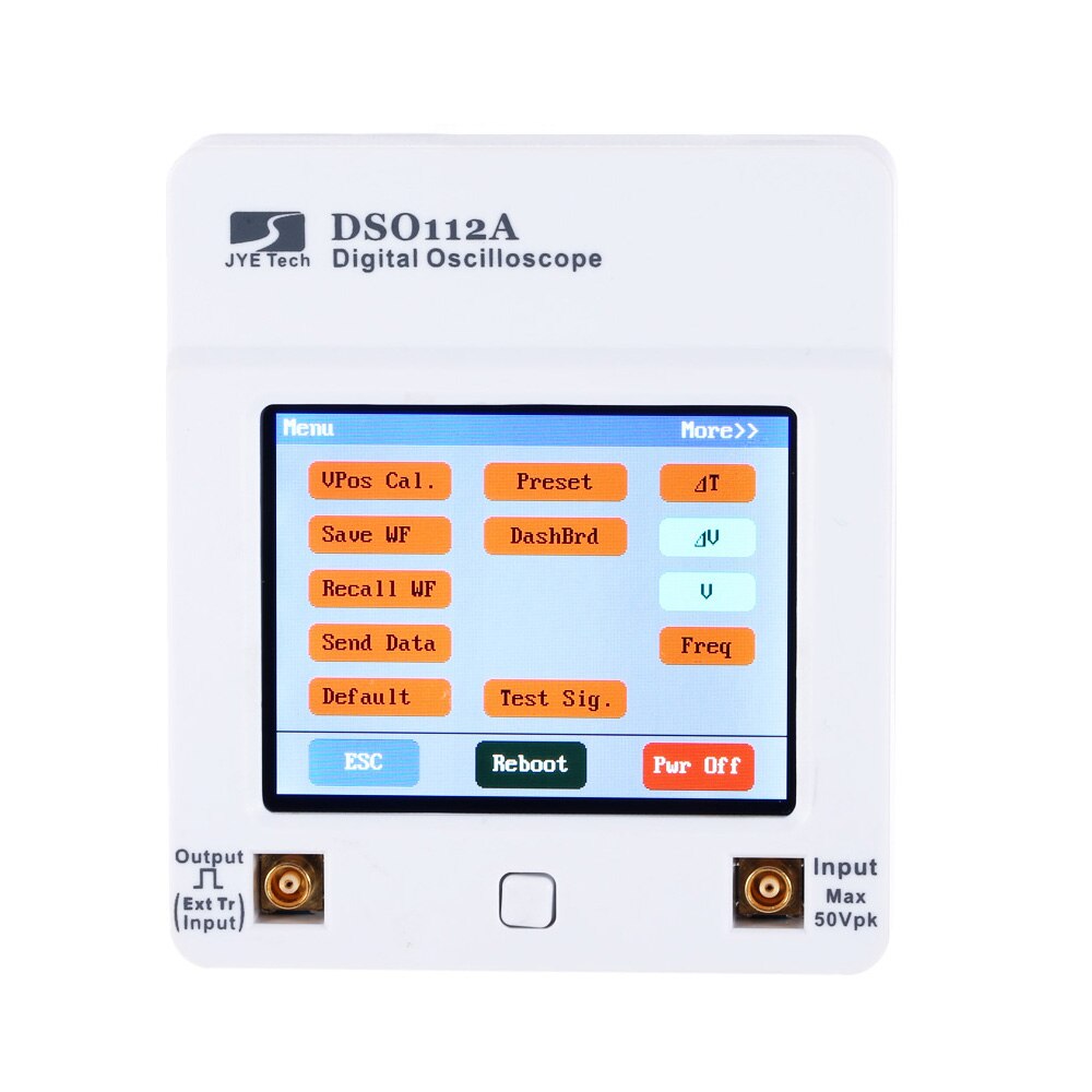 DSO 112A TFT Touch Screen Portable Mini Digital Oscilloscope USB Interface 2MHz 5Msps