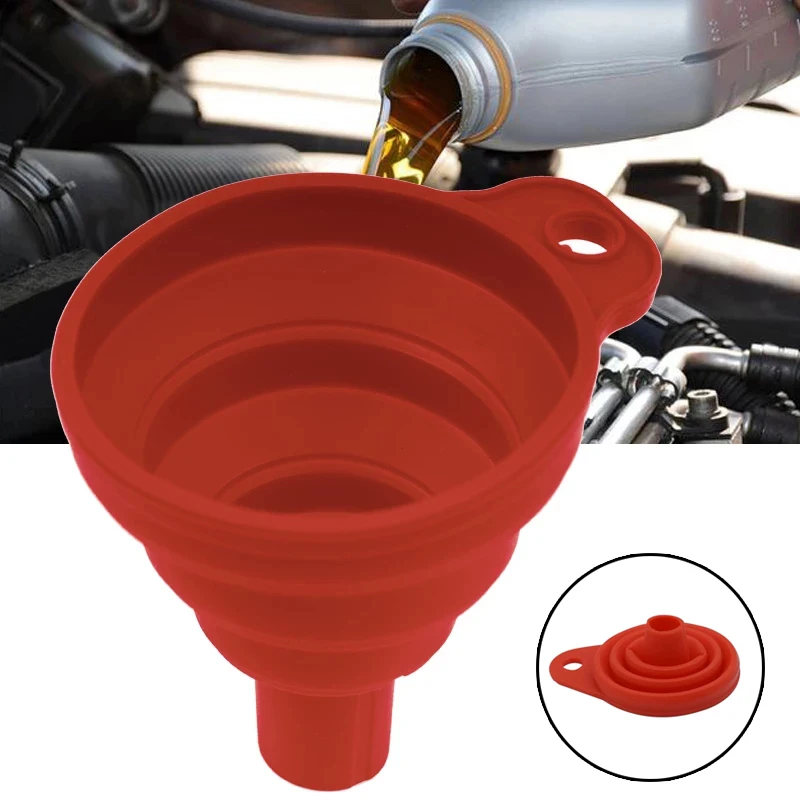 Embudo de vástago largo para coche, herramienta de llenado de aceite de gasolina antisalpicaduras, embudo de repostaje de cambio de aceite de Motor de plástico para coche y camión, accesorios para coche
