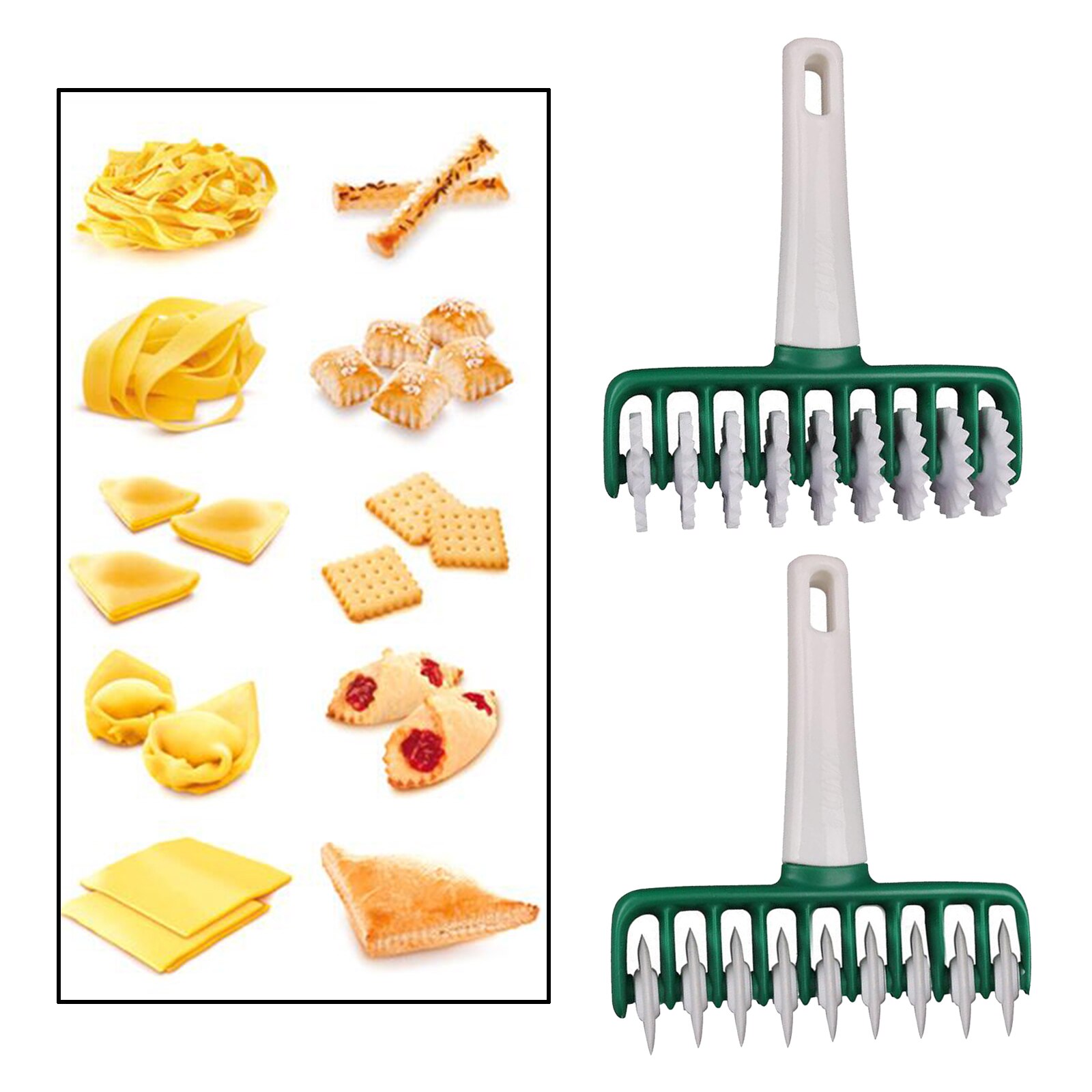 2 Types Wheel Roller Pastry Mould Baking Pastry Tools Cookie Cutters Pie Pastry
