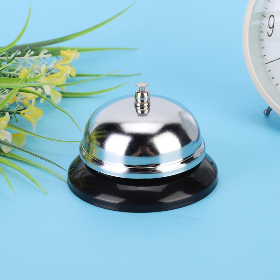 Stainless Steel Dinner Call Bell Desk Service Bell for Kitchen Coffee Shop Restaurant Bar Club Accessories
