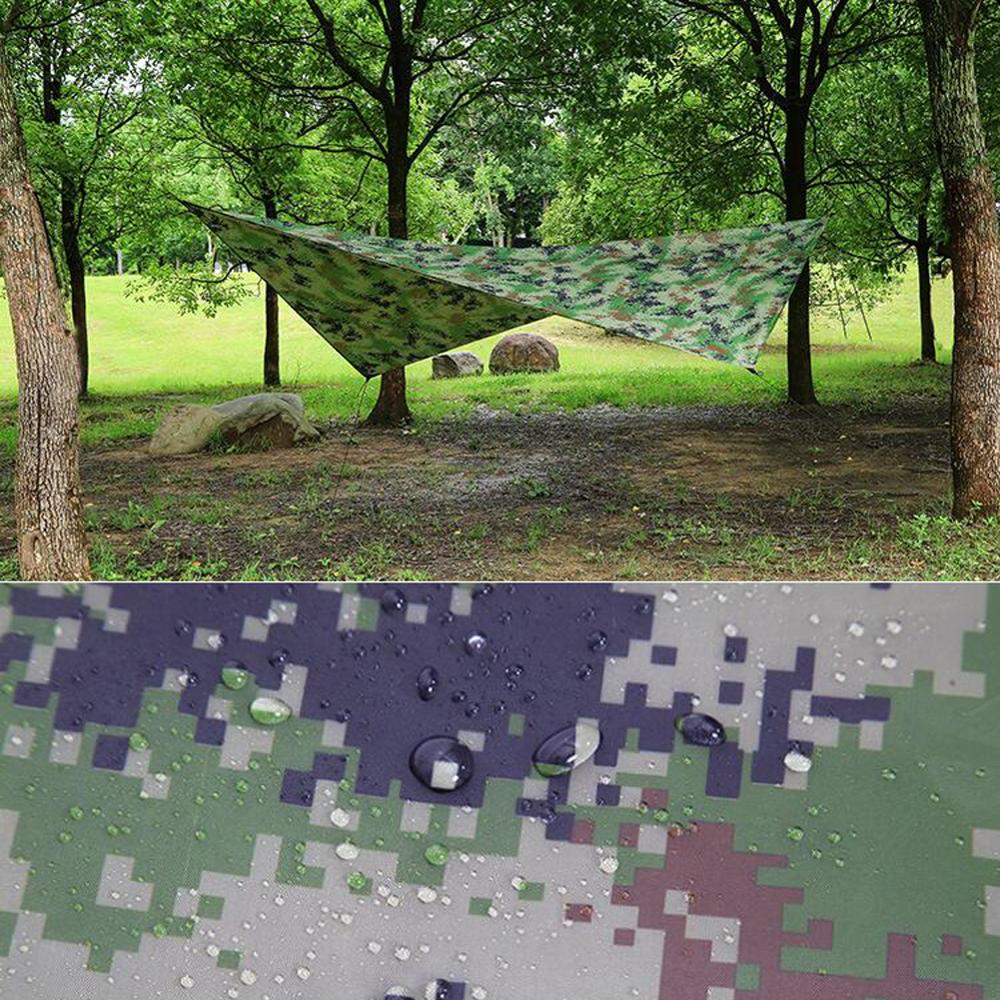 Sun Shelter Awning Tent Tarp Outdoor Camping Rain Fly Anti UV Beach Tent Shade Camping Sunshade Canopy Picnic Pad 2.3mx1.4m