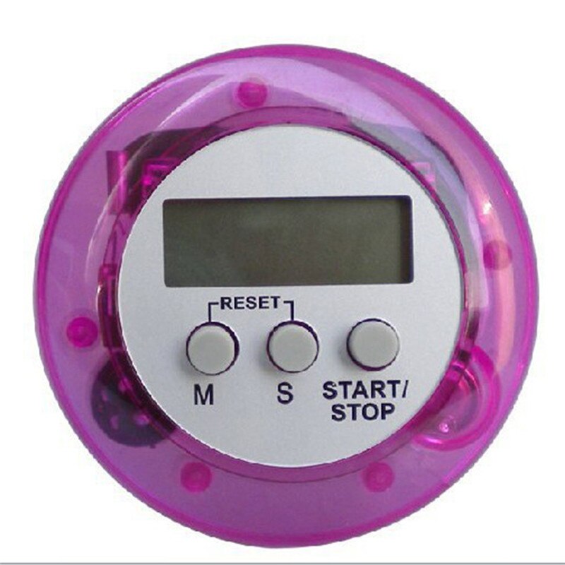 5 Colors Available Digital Alarm Clock Round LCD Digital Kitchen Countdown Timer Alarm With Stand Kitchen Cooking Timers
