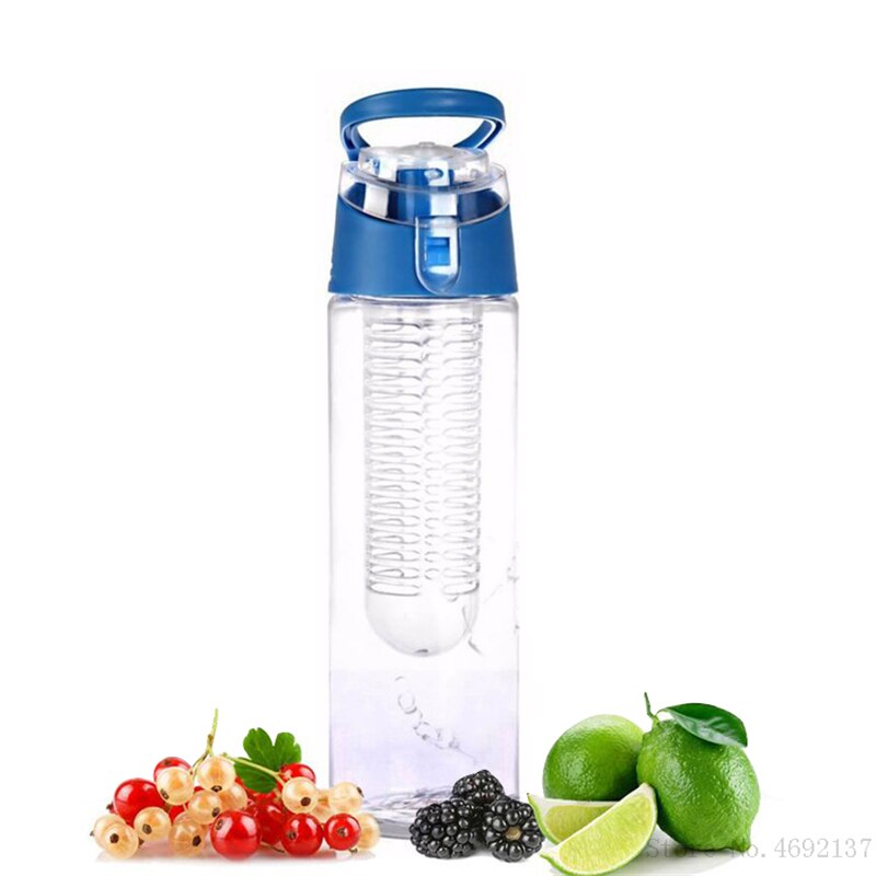 800Ml/1000Ml Bpa Gratis Fruit Infuser Water Fles Draagbare Sap Shaker Reizen Sport Drinken Flessen Detox Water fles: 800ml B4