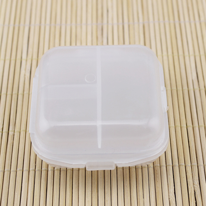 6 Grids Transparent Storage Box Home DIY Jewelry Nail Art Beads Sequin Diamond Receive Case Portable Organizer Two Layers Of Box