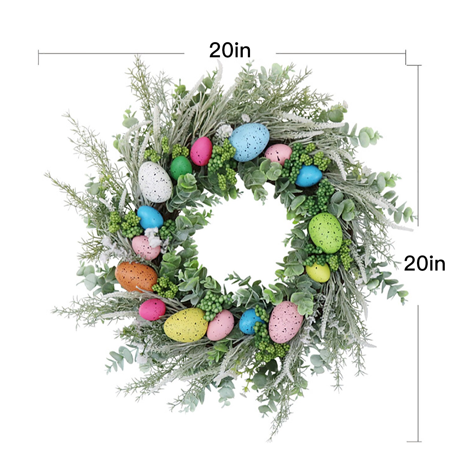 Flower Wreath Natural Rattan Wreath DIY Crafts Wedding Decoration For Home Door Hanging Christmas Wreaths Flower Easter Decor: 6