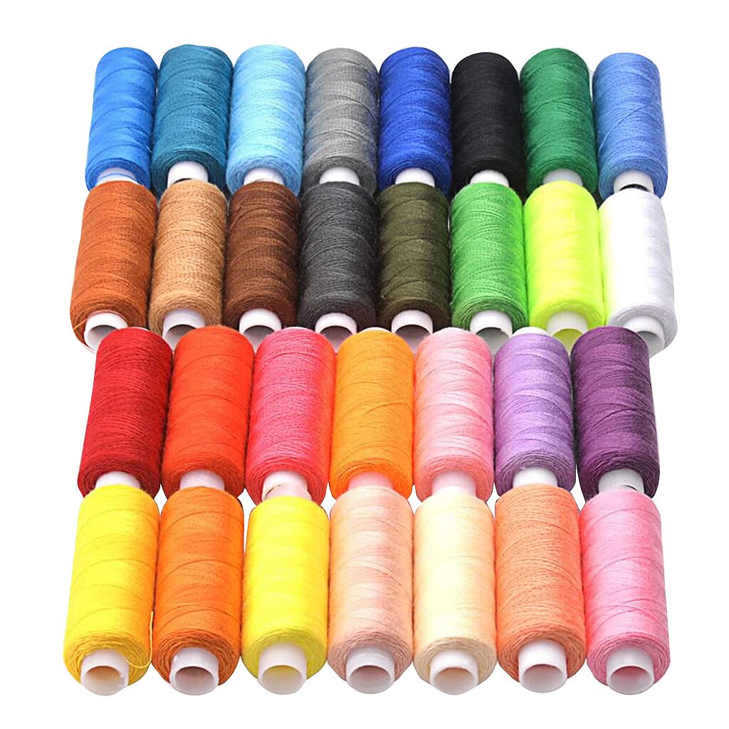 Rocchetti Di Filo per Cucire 30 colori di Poliestere 250iarde per Bobine per mano E macchina Da Cucire poliestere filo Sottile per cucire accessori Fai Da Te