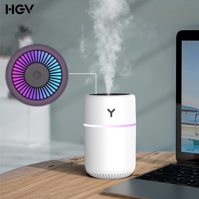 Car Humidifier Diffuser USB Charging for Desktop Office Bedroom Mute Colorful Lamp Humificador Aromaterapia Para Casa