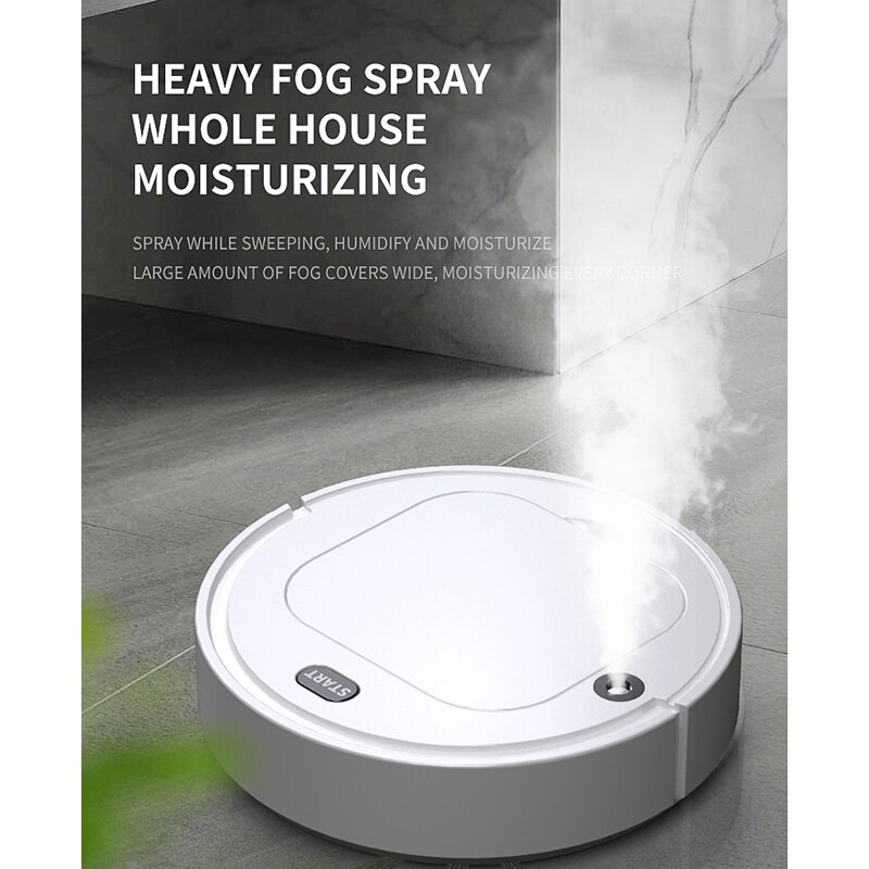 Robot Vacuum Cleaner 4-In-1 Auto Rechargeable Smart Sweeping Robot Dry Wet Sweeping Vacuum Cleaner Disinfection Home
