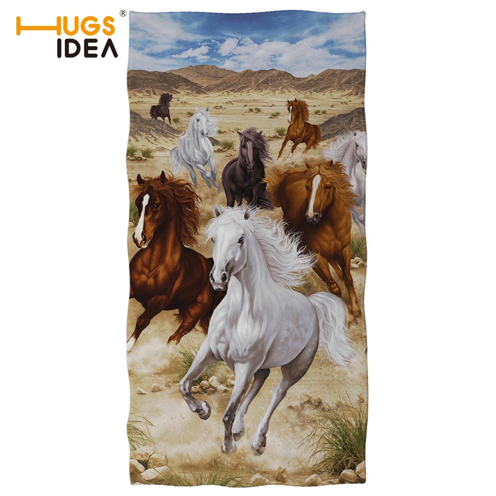 3d Horse Printed Quick-drying Towel for Travel Camping Beach Beauty Gym Microfiber Sport Towels Soft Face Hand Bath Car Towel