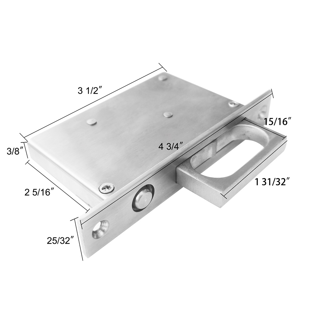 Youthua Pocket Deur Edge Pull Met Push Automatische Schuifdeur Pull Hardware Gold Flush Verborgen Handvat: MULTI