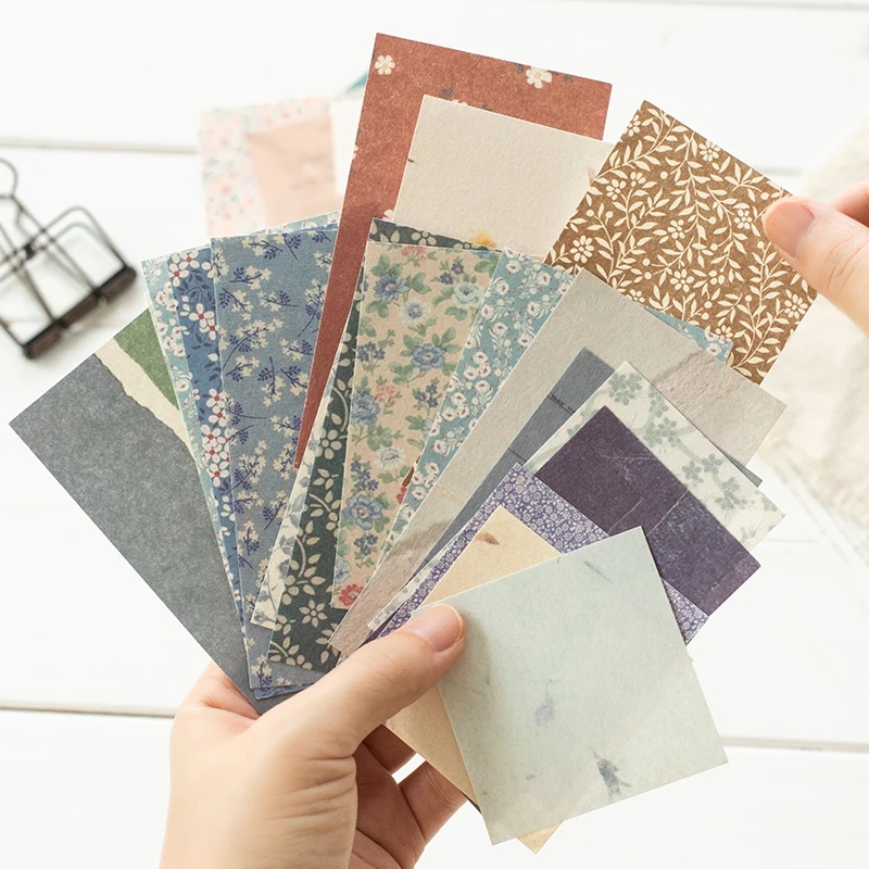 60 vellen vintage collage scrapbooking dagboek materiaal papier kaarten maken DIY retro bron papier creatieve memo briefpapier