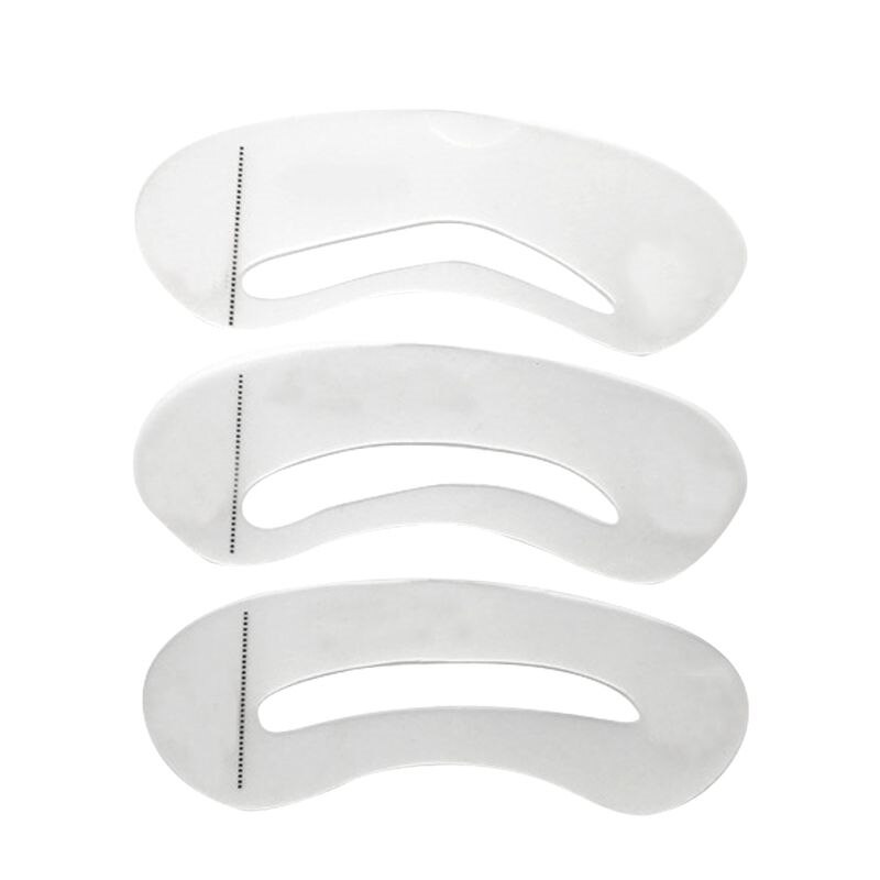3 Pcs Eyebrow Shaping Stencils Grooming Kit Eyebrow Shaper Set Eye Brow Template Mold Cosmetic Makeup Tools