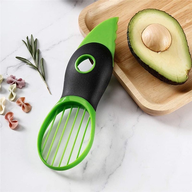 3 In 1 Avocado Slicer Peeler Multifunctionele Avocado Cutter Tool Fruit Peeler Cutter Geschikt Voor Fruit Salade In Huis Keuken