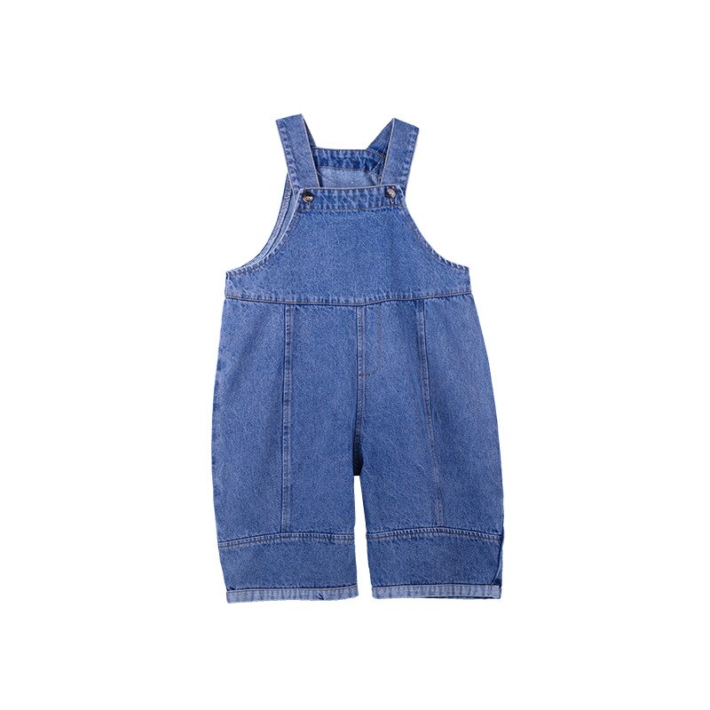 Efterårs overall løse afslappede bukser børne denim bukser baby pige jeans jump suit børn jeans: 6t