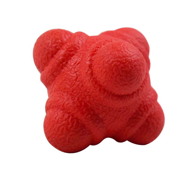 Bola de reação para treinamento hexagonal, bola de silicone para exercício físico, reflexo e coordenação, equipamento de treino, bola de reação, 1 peça