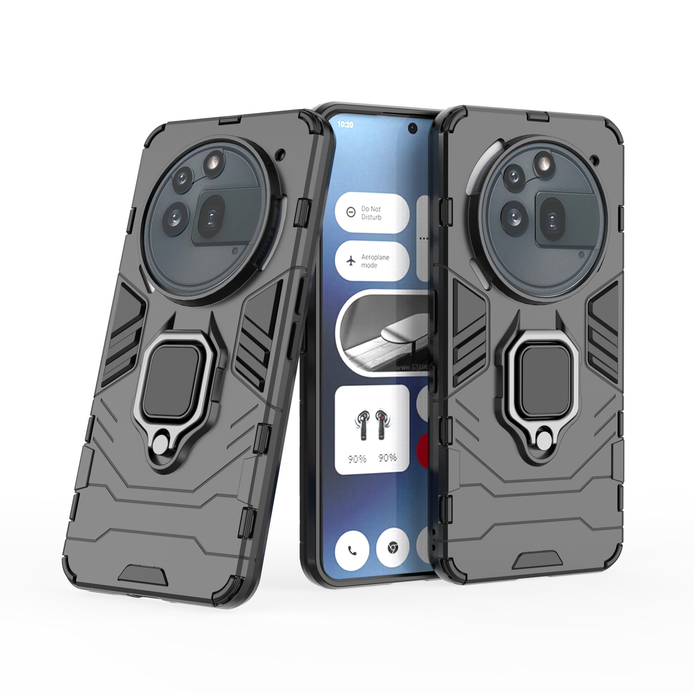 Stand Ring Armor Case für Nothing Phone 3A Pro 2a Plus Phone2a Phone3a Hard Strong Phone Zubehör