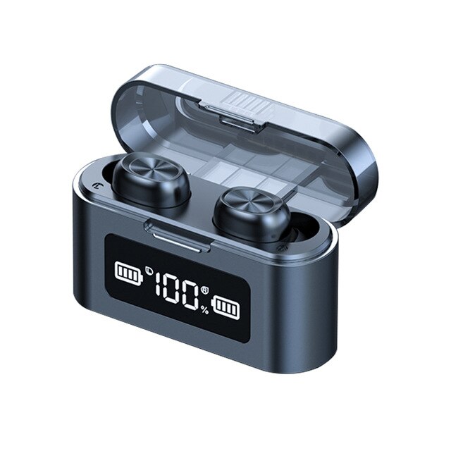 F9-279 TWS Bluetooth casque sans fil écouteurs Ipx7 étanche sport casque stéréo musique écouteurs fonctionne sur tous les Smartphones: F9-279 Black