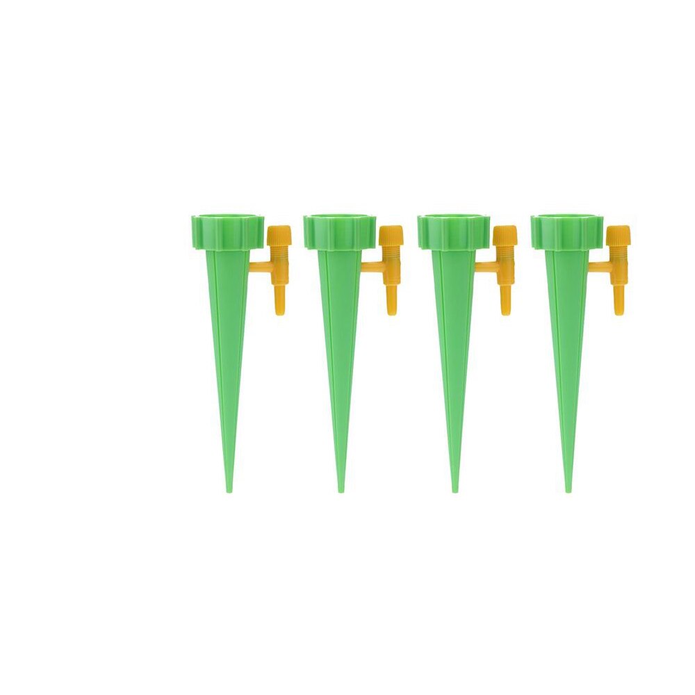 Automatic Drip Irrigation System Self Watering Spike for Flower Plants Greenhouse Garden Adjustable Auto Water Dripper Device: Green 4PCS