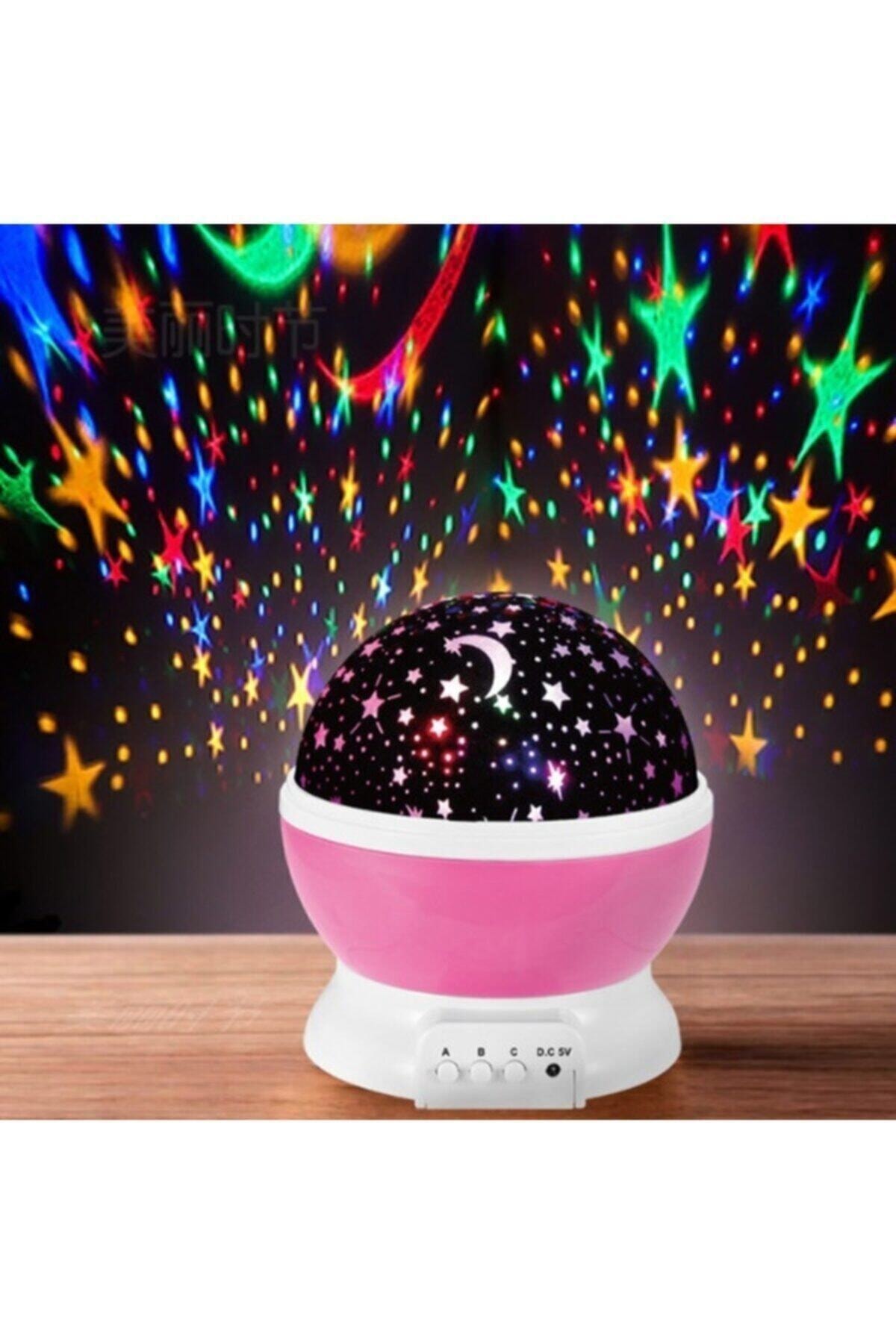 Smart Star light Pink Rotating Projection Night light Star Master Moon Star Wall Led