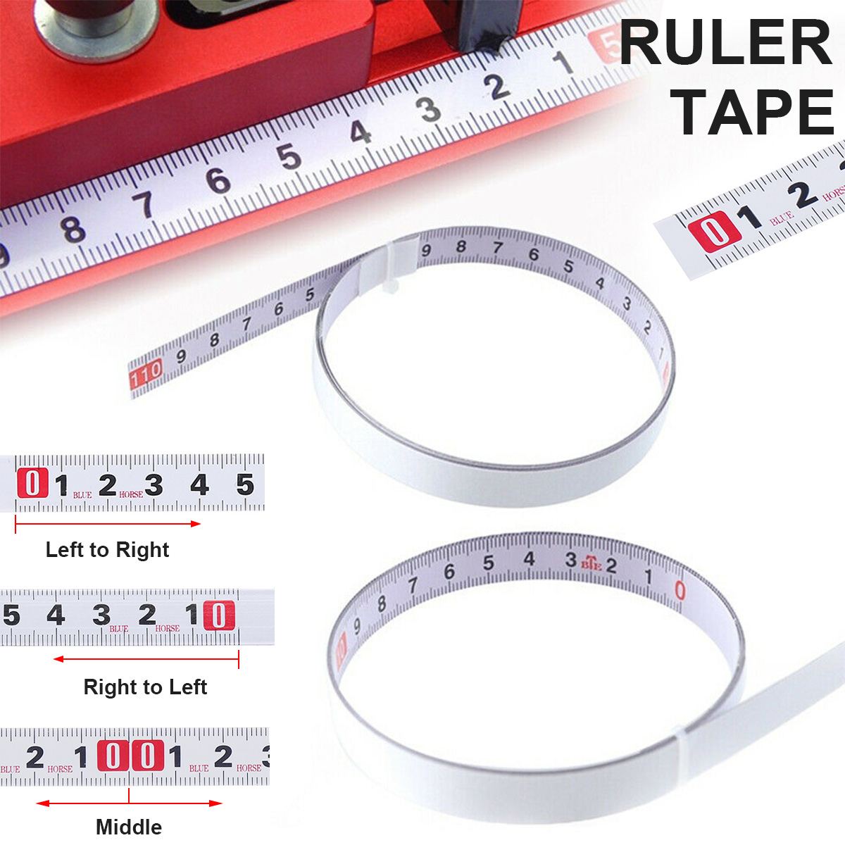 1-5M Mijter Track Meetlint Zelfklevende Metrische Stalen Liniaal Verstekzaag Schaal Voor T-Track router Tafel Zaag Lintzaag Houtbewerking