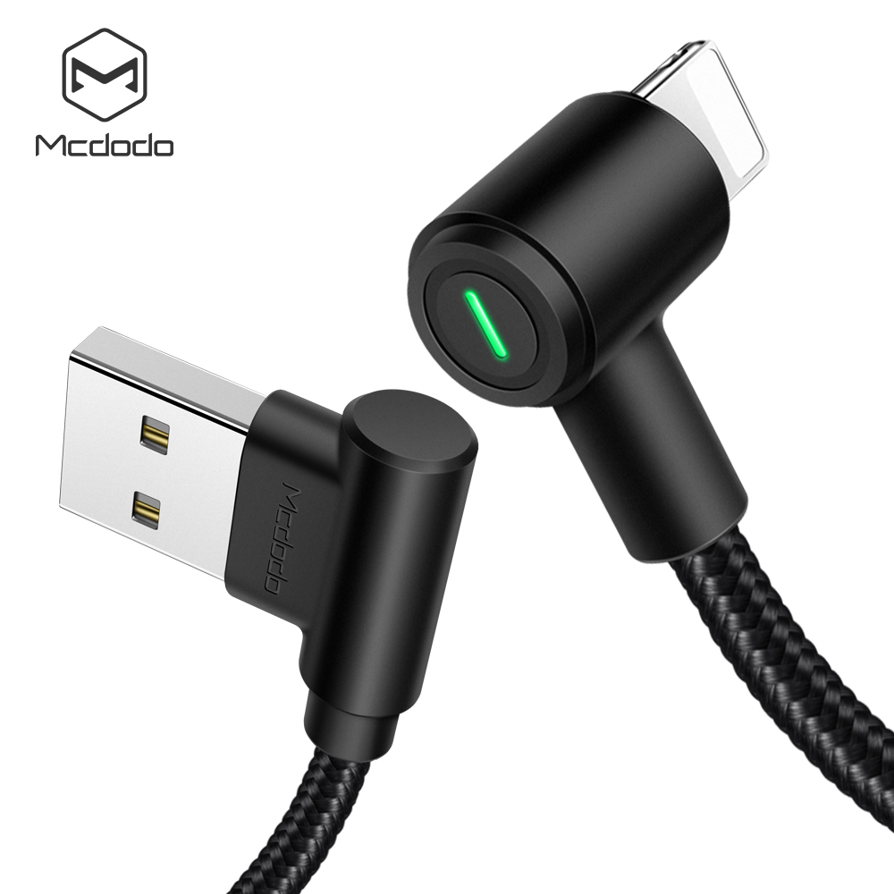 Mcdodo USB Cable For iPhone X 8 7 6s 5 Plus Lightning to USB Cable Fast Charging Mobile Phone Charger LED Light Cord Adapter