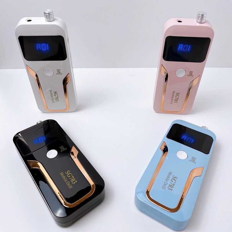 Portable Rechargeable Nail Drill Machine 35000RPM Manicure Machine Electric Nail File Nail Art Tools Set for Nail Drill bit