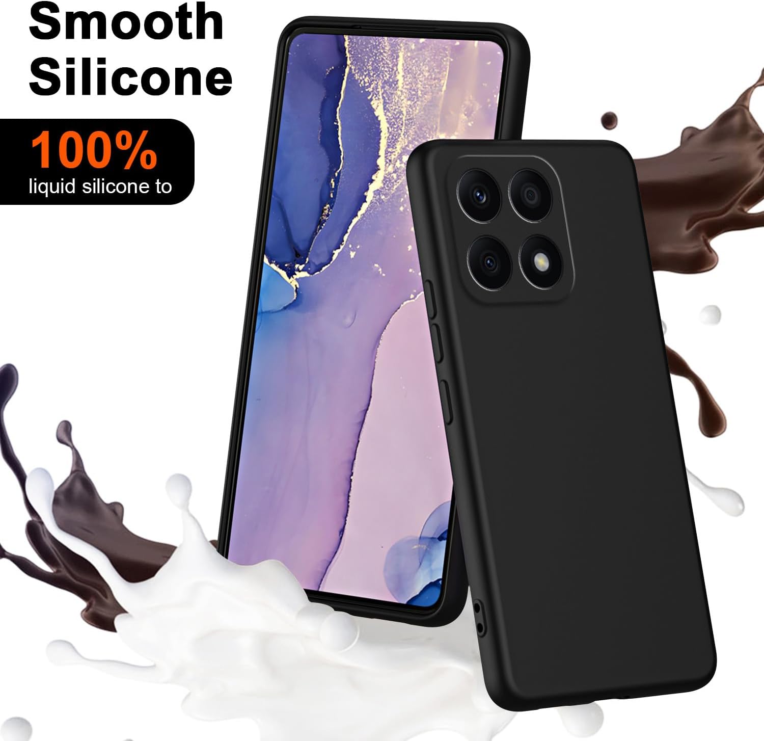 Coque souple en Silicone liquide TPU pour lame ZTE A35 A55, housse de protection pare-chocs Fundas Coque Capa