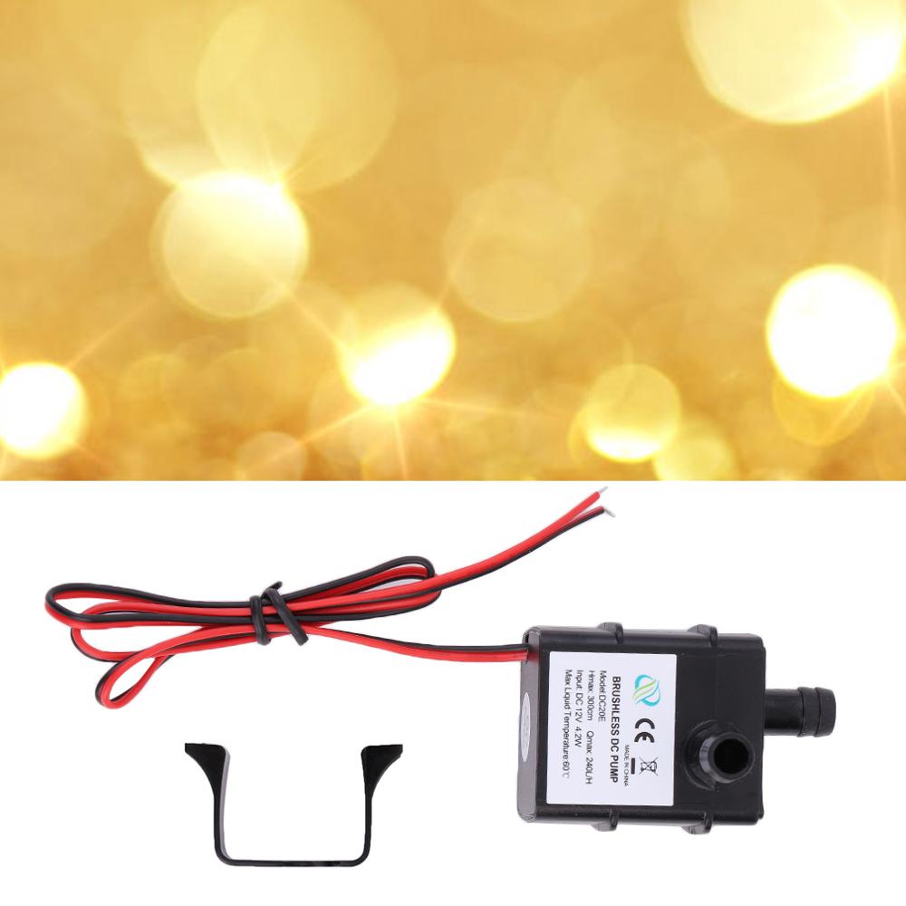 DC 12V 3m 240L/H Ultra Quiet Brushless Motor Submersible Pool Water Pump Solar Submersible Water Pump