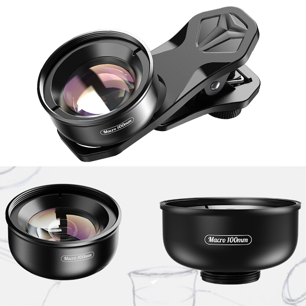Accessories Removable Universal Macro Outdoor Photography Phone Camera Lens Kit Wide Angle HD Telephoto With Clip External