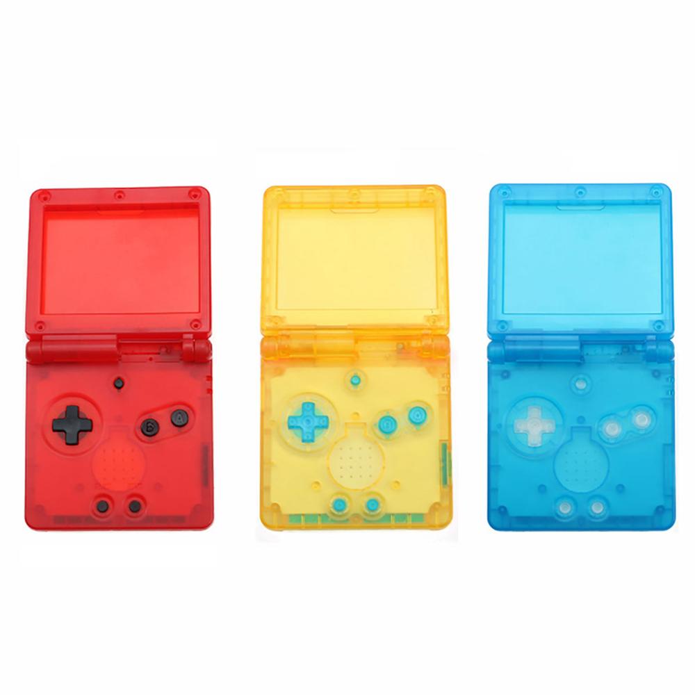Jcd console para console gba sp, transparente cor branca, preta, azul, roxa para gameboy advance sp capa de proteção