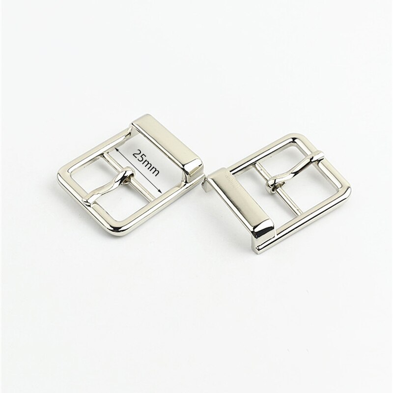 Sangle de sac en métal 20/25mm, 5/10 pièces, ajustez les boucles, boucle ardillon pour chaussures, fermoirs pour sac à main, décoration, bricolage, vêtements, accessoires de quincaillerie: 10Pcs / Silver-25mm